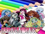 Monster High için boyama kitabı