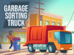 Çöp ayırma kamyonu